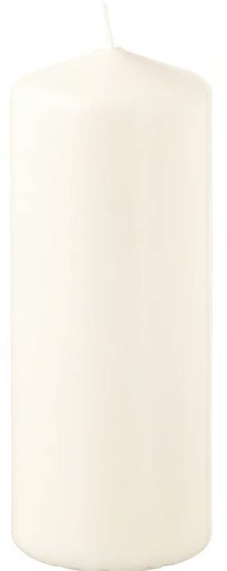 Noleggio Candela bianca h12cm a Milano